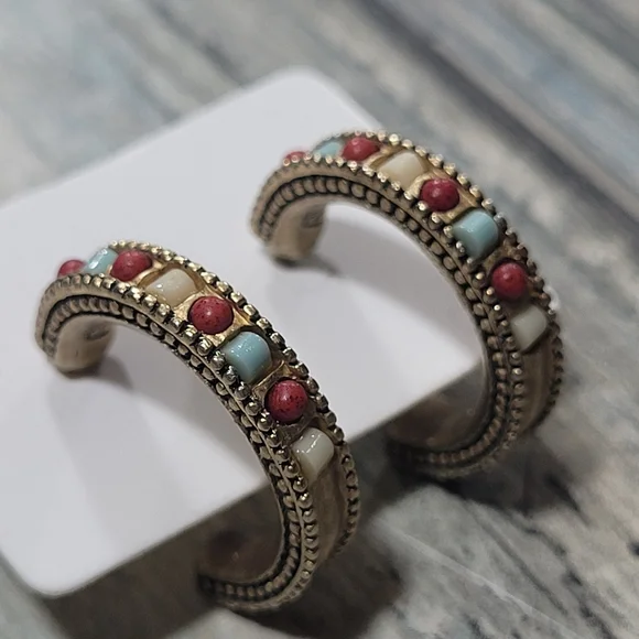 Liz Claiborne Jewelry Liz Claiborne C Hoop Earrings Poshmark - Main Image